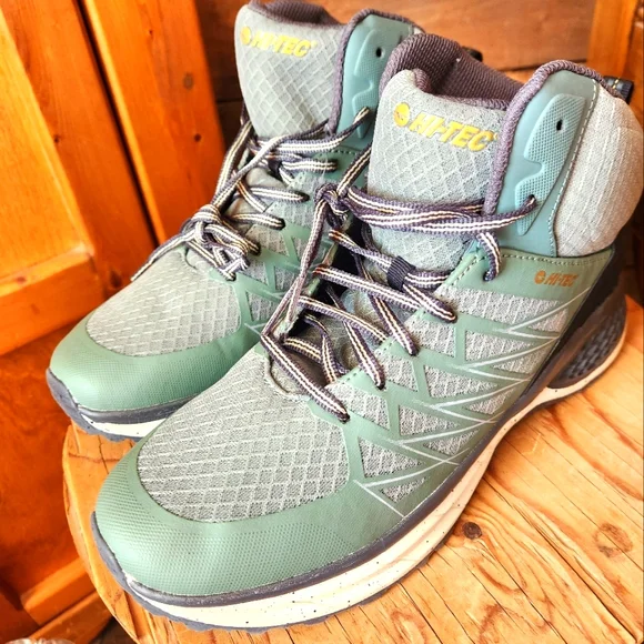 HI-TEC MENS DESTROYER MID TRAIL HIKING BOOTS-MENS SIZE 11 - Picture 6 of 11